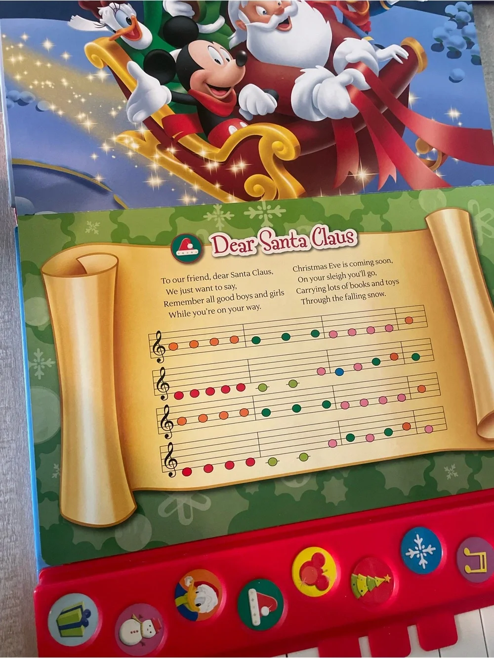 Mickey's Play-Along Christmas Songs Sound Book clubhouse interactive music songs